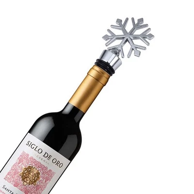  Tappo per bottiglia con fiocco di neve da 2 pezzi Tappo per bottiglia di vino - Immagine 1 di 4
