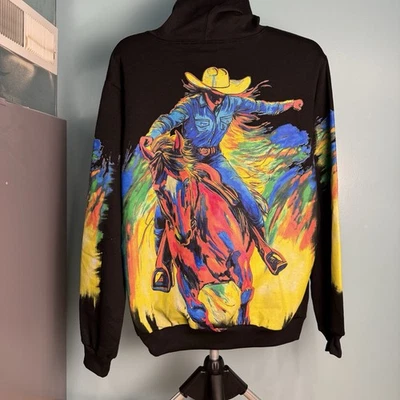 RODEO BARREL RACER HOODIE LAVANDERIA FRESCA GRANDE NOVO - Imagem 1 de 4