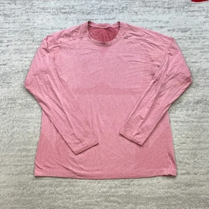 Lululemon Metal Vent Shirt Extra Large Pink Rot Outdoor Pullover Athleisure Yoga - Bild 1 von 9