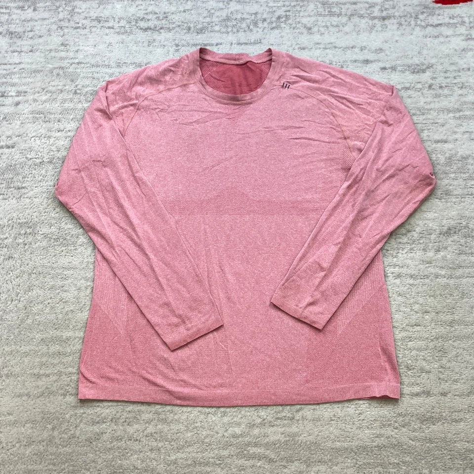 Lululemon Metal Vent Shirt Extra Large Pink Red Outdoor Pullover Athleisure Yoga - Image 1 of 4