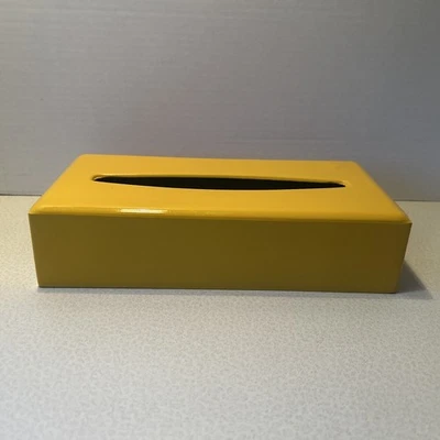 "Cubierta de caja de pañuelos amarillo sol de colección amarillo sol 10,5""x 2,5""x 5"" Japón" Foto 1 de 4