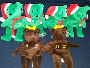 6 Rare Salvino’s Bammers MLB Bamm Beanos Beanie Bears,Griffey,Ripken+ 10B#D - Picture 1 of 12