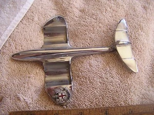 Metal airplane  Reg. No. 876205 1940's Hot Rod Rat Emblem Salt Pepper Shakers - Picture 1 of 9