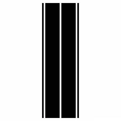 Calcomanías de 6 pies a rayas de techo o capó doble rally 3M ajuste universal para auto o camión Foto 1 de 4