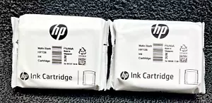 Lot of 2 Genuine HP 728 Matte Black Ink Cartridges F9J60A DesignJet T730 T830 - Picture 1 of 5