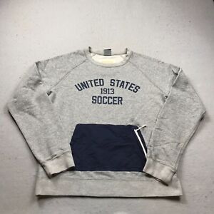 Nike United States Soccer Sweatshirt Adult Large Gray 1913 2013 Centennial Logo