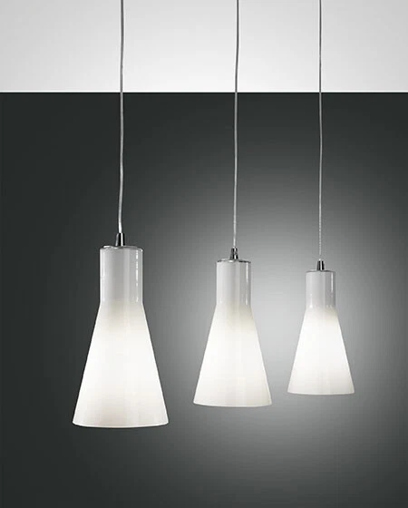 FABAS LUCE  2753-47-138 SOSPENSIONE DIANA E27 3 X 60W vetro soffiato - Immagine 1 di 1