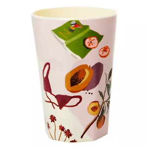 RICE großer Melamin Becher mit Australian Summer Print MELCU-LAUSU Two Tone Tall - Bild 1 von 1