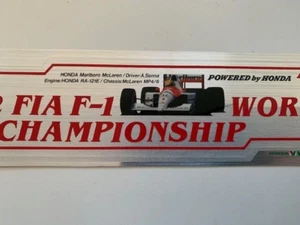 Ayrton Senna Formel 1 F1 1992 Weltmeisterschaft Honda Aufkleber Autocollant sehr guter Zustand + - Bild 1 von 5