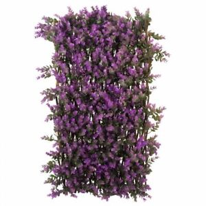 Violet Expanding Trillis 180cm Screen Flower Artificial Garden Decor Willow Leaf