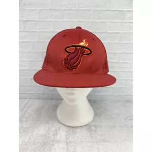 Miami Heat Adidas Brick Red 2015 NBA Hat FLEXFIT L/XL Men’s - Picture 1 of 6
