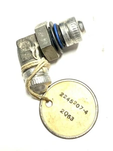 MS24400 Elbow Fitting Nut Aircraft USA Brass & Stainless Steel - Bild 1 von 4