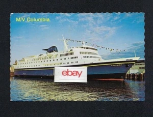 ALASKA MARINE HIGHWAY FERRY M/V COLUMBIA 1979 POSTKARTE - Bild 1 von 1