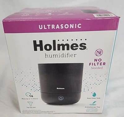 Holmes Ultrasonic Cool Mist Humidifier New 0.36 Gal Antimicrobial Top Fill, NIB - Image 1 of 3