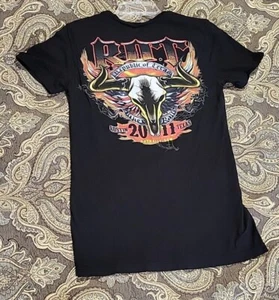 ROT Republic Of Texas Biker Rally Austin 2011 Motorcycle Shirt Womens L - Picture 1 of 3