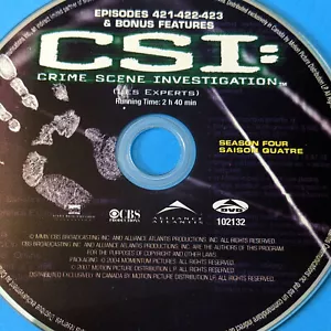CSI: Crime Scene Investigation SEASON 4 disc 6 DVD REPLACEMENT single Disc only - Picture 1 of 4