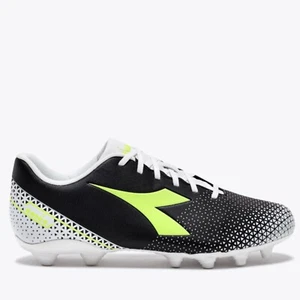 Diadora Pichichi 6 MG14 Soccer Cleats Mens Black Firm Ground Athletic Shoes - Picture 1 of 6