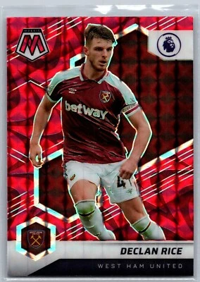 2021-22 Panini Mosaic #82 Declan Rice Reactive Red Prizm West Ham United - Image 1 of 2