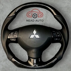 Mitsubishi Lancer Evolution 2007-2016 Forged Carbon Fiber Steering Wheel. - Picture 1 of 7