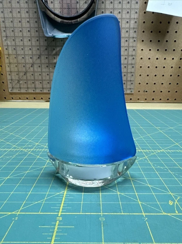 Lote de 5 candelabros de vidrio azul con luz de té náutica playa fiesta decoración Foto 1 de 4