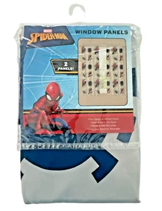 Spider-Man Kids Window Drapes 82 x 63 Microfiber Red Marvel Toddlers New Room - Picture 1 of 5