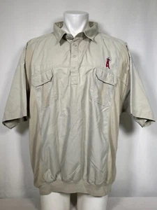 Los Angeles Angels MLB Falcon Bay Classics1/4 Button Pullover Shirt Men's 4X - Picture 1 of 11