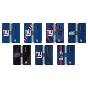 OFFICIAL NFL NEW YORK GIANTS LOGO LEATHER BOOK WALLET CASE FOR ONEPLUS PHONES - Picture 1 of 13