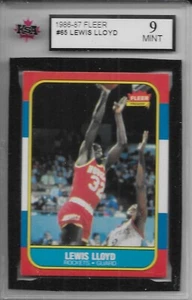 Baloncesto Fleer 1986-87 Lewis Lloyd #65 KSA 9 como nuevo Houston Rockets - Imagen 1 de 2