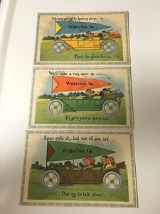 POSTCARDS IOWA LOT 5 WATERLOO - Picture 1 of 3