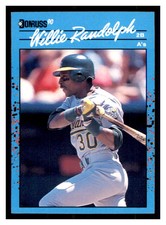 1990 Donruss Best of the AL #110 WILLIE RANDOLPH Oakland Athletics