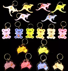 30pcs Australian Souvenir Keyring Australia Map Boomerang Road sign Key Ring - Picture 1 of 11