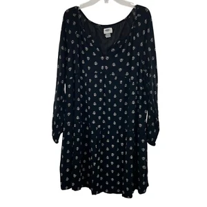 Old Navy Women's Empire Waist Shift Dress Black/White Size Medium - Picture 1 of 9