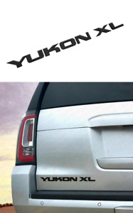 Car Rear Emblem Sticker Boot Trunk Badge Logo For GMC YUKON XL Gloss Black