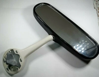 Interior Rear View Mirror Ivory Black Volkswagen T1 Bug Beetle 1968-1977 - Image 1 of 2