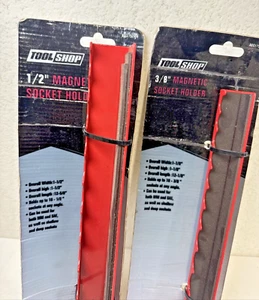 ToolShop Magnetic Tray Holder Shallow & Deep Sockets Tools 1/2" & 3/8" - Picture 1 of 14