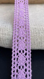 Crochet Lace Cotton Lace Trims 0 13/16in Nichtelastisch - Picture 1 of 11