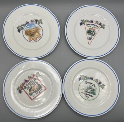 Revol Porcelain Plates 4: FROMAGE FRAIS BRIE DE MEAUX CAMEMBERT CARREE DE L'EST - Image 1 of 4