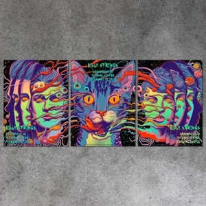 Billy Strings Rainbow FOIL Poster SET 2023 Broomfield CO AP xx/25 | Triptych - Picture 1 of 4
