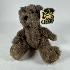 Unipak Plush Bear Jointed Buttons Brown 6" Stuffed Animal Toy - Picture 1 of 13