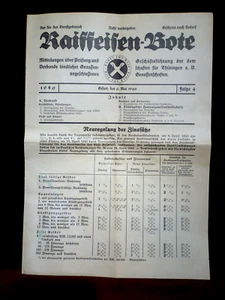 Raiffeisen-Bote Thüringen, Erfurt Mai 1940 - Bild 1 von 3