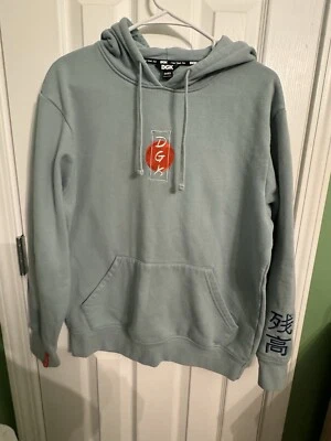 DGK Breaker Skate Hoodie Men's Small Seafoam Green Embroidered Sweatshirt - Image 1 of 4