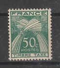 1960  FRANCIA FRANCE SEGNATASSE  50c. VERDE SCURO 1 VAL. MNH MF94641