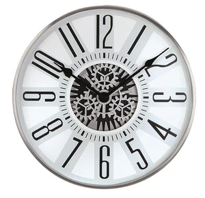 Reloj De Pared Esqueleto, Gris, Diámetro 27 Cm, Números Árabes, Atlanta 4440 - Imagen 1 de 1