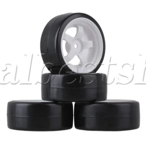 4 x RC Wheel Rims & Tyres Outer Dia 63mm for RC 1:10 on Road Racing Car - Picture 1 of 6