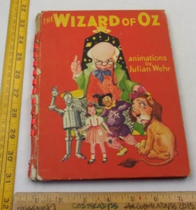 The Wizard of Oz hardcover book animated by Julian Wehr 1944 Saalfield - Bild 1 von 11