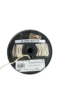 NEW CAROL E2202S.18.86 Data Cable,Plenum,2 Wire,White,500ft 4DPN7 - Picture 1 of 5