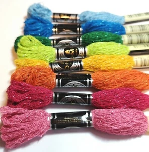 8x DMC Etoile Mouline Special Stranded Cottons - Rainbow pack - Picture 1 of 4