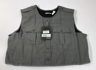 SM/MED TALL    BLAUER 8470 WOOL ARMORSKIN VEST OUTER ARMOR CARRIER HEATHER GREY - Image 1 of 4