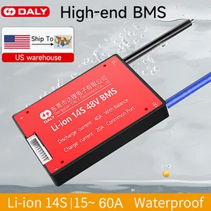 Daly BMS 14S 48V 15-60A Li-ion Battery Protection Board Common Port with Balance - Picture 1 of 13
