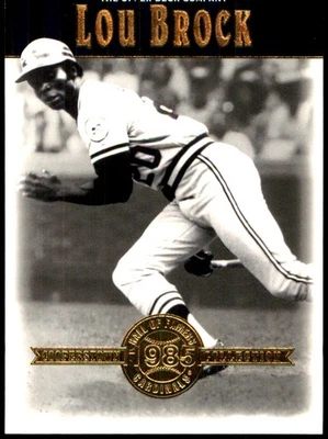 Lou Brock 2001 Upper Deck Hall of Famers #6 Cardinals MLB READ FREE SHIPPING - Image 1 of 2